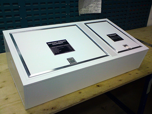 Lower Cargo Shelf and Cargo Restraint Nets